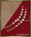 1 Gram Gold Impon White and Ruby Stone Ear Chain Online Impon stone mattal gold plated