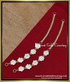 Original Impon White Stone Flower Design Suthu Mattal Impon stone mattal gold plated