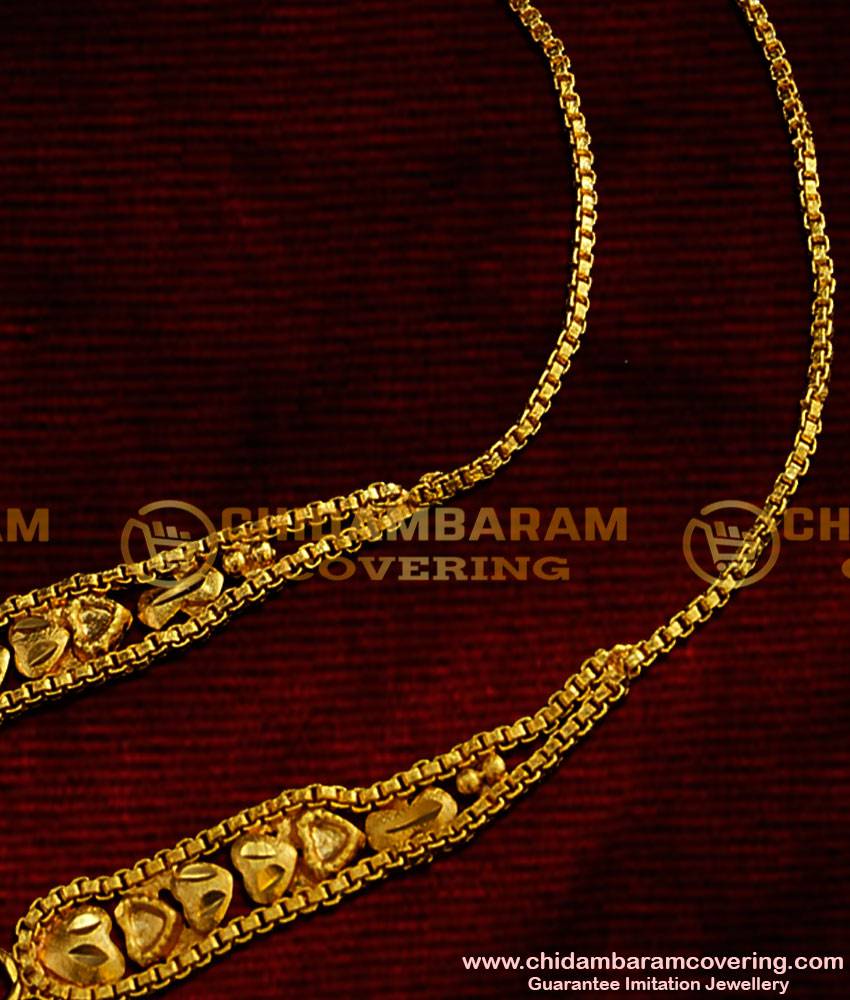 MAT10 - Latest Fancy Suthu Mattal Heartin Design Ear Chain / Martiz / Matilu Chidambaram Gold Covering Online 