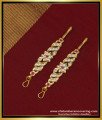 MAT112 - Trendy Impon Short Matilu Designs Ad Stone Five Metal Straight Ear Chain Online one-gram-gold-jewelry-1-year-guaranteed-jewellery-chain-bangles-earring-ear-chain-haram-necklace-thali-bracelet