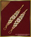MAT112 - Trendy Impon Short Matilu Designs Ad Stone Five Metal Straight Ear Chain Online one-gram-gold-jewelry-1-year-guaranteed-jewellery-chain-bangles-earring-ear-chain-haram-necklace-thali-bracelet