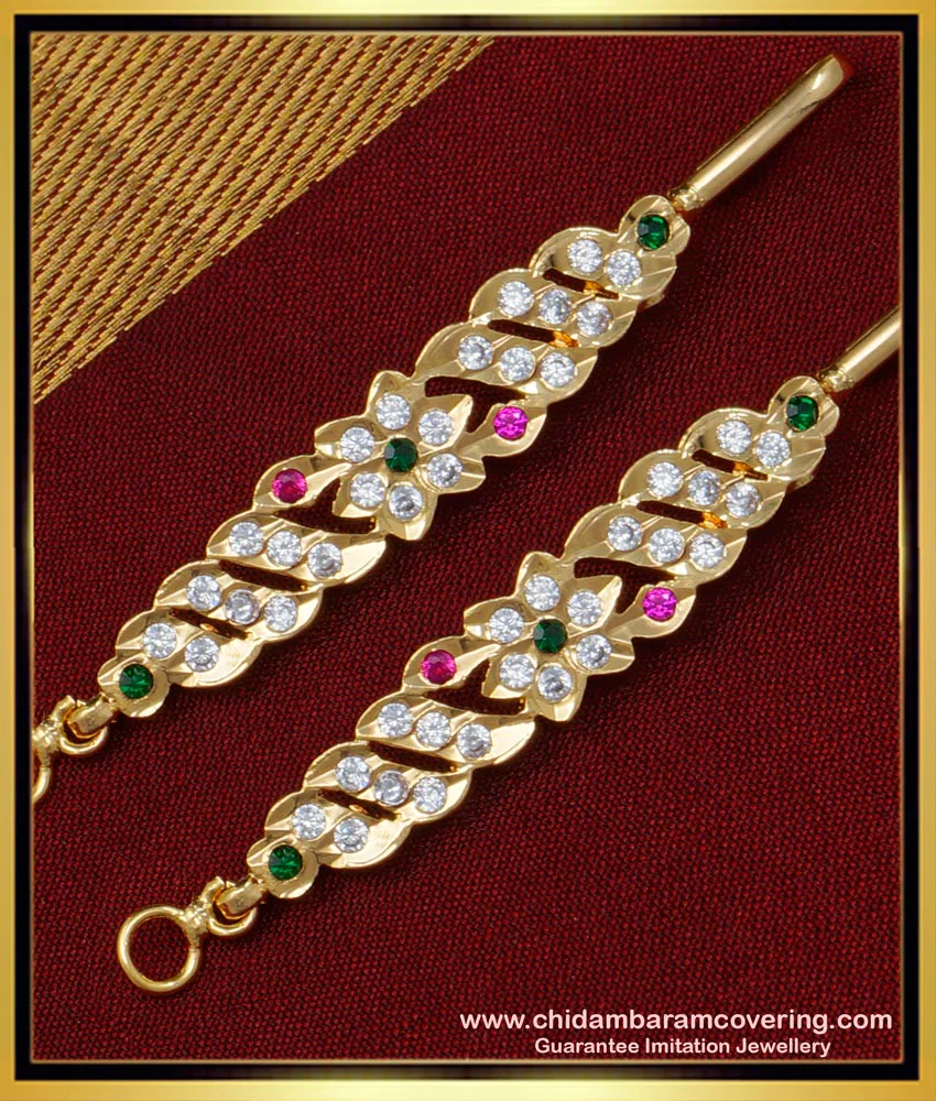 Mathilu Design Buy Unique Impon Flower Design Multi Stone Matilu Design for Bride