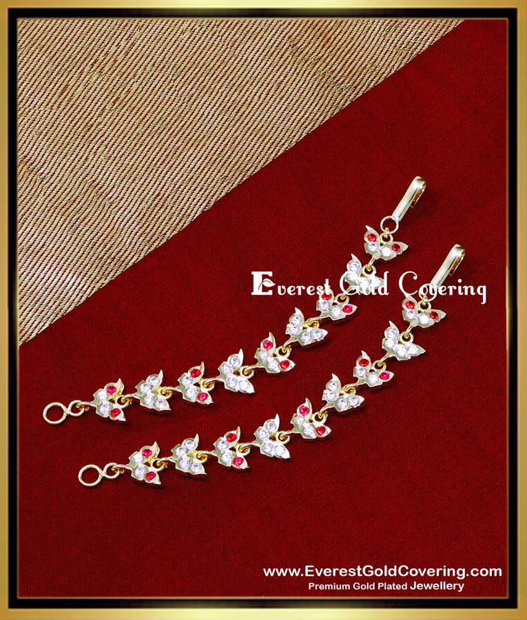 Ear Matty Buy Impon Ad Stone Side Mattal Ear Chain for Wedding
