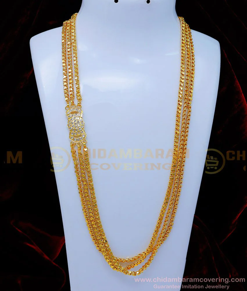 Buy New Heart Design Chain with White Stone Mugappu Online