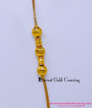 Trendy Light Weight Gold Plated Ball Mugappu Chain Online Chidambaram Gold Covering Mugappu Chain