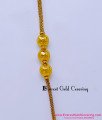 Real Gold Look Ball Mugappu Chain 1 Gram Gold Jewellery plain ball mugappu chain covering
