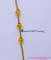 Simple Light Weight Thin Thali Kodi Mugappu Chain for Women One Gram Gold Ball DesignMugappu Chain