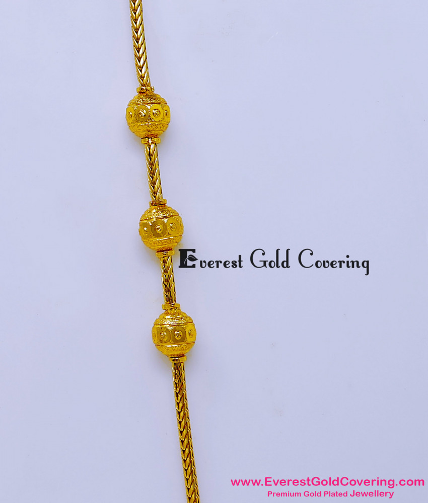 Gold Model Office Wear Thin Plain Mopu Chain Designs mop plain gold mopu designs