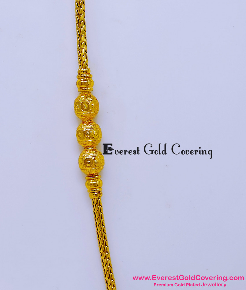 Gold Thali Kodi Chain Daily Wear Mugappu Chain for Ladies best mugappu chain designs online