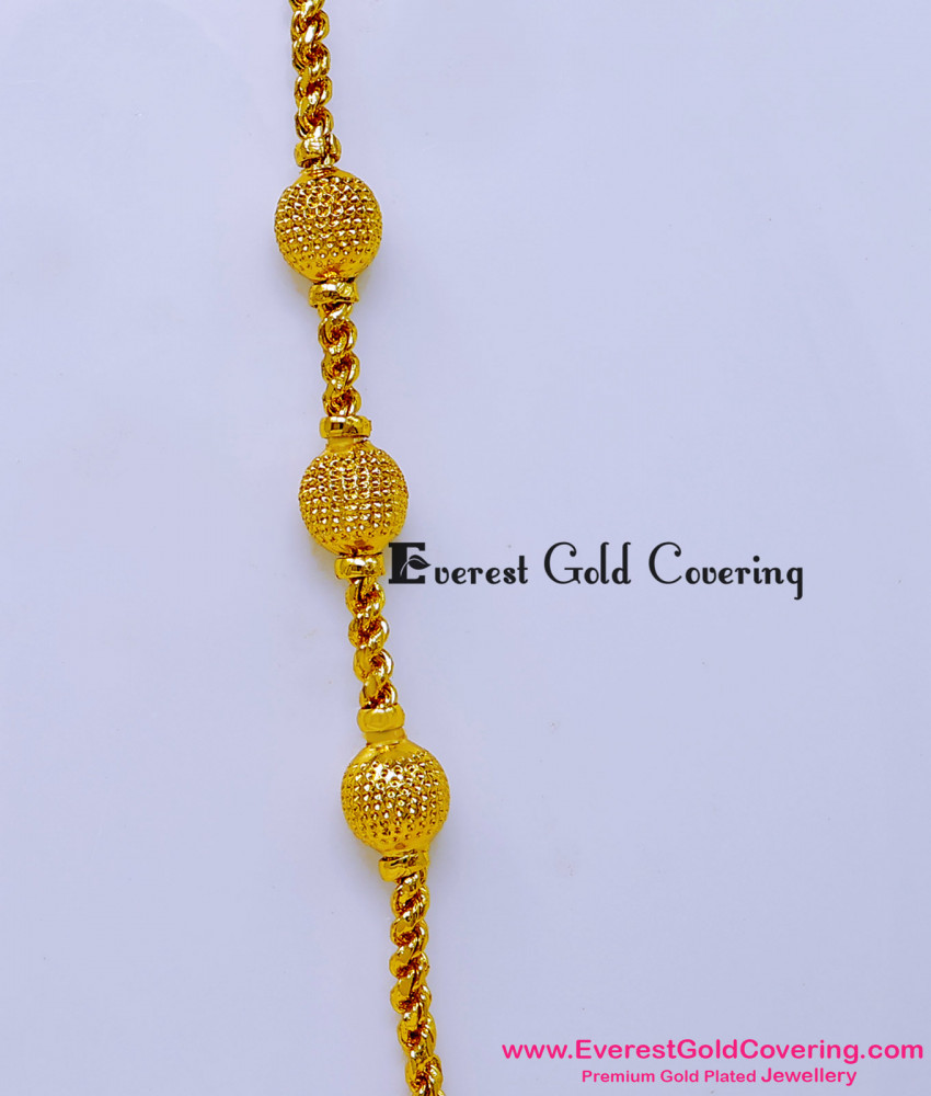 High Quality Gold Covering Daily Wear Plain Mugappu Chain Thali Saradu Mugappu Chain Design