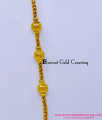 Pure Gold Plated Without Stone South Indian Mugappu Chain High-Quality Gold Covering Mugappu Jewellery