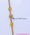 Latest Daily Wear Ball Mugappu Chain Designs for Ladies 1 gram gold mugappu chain