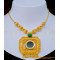 NLC1141 - Beautiful Emerald Stone Green Palakka Necklace Gold Plated Palakka Mala Online 