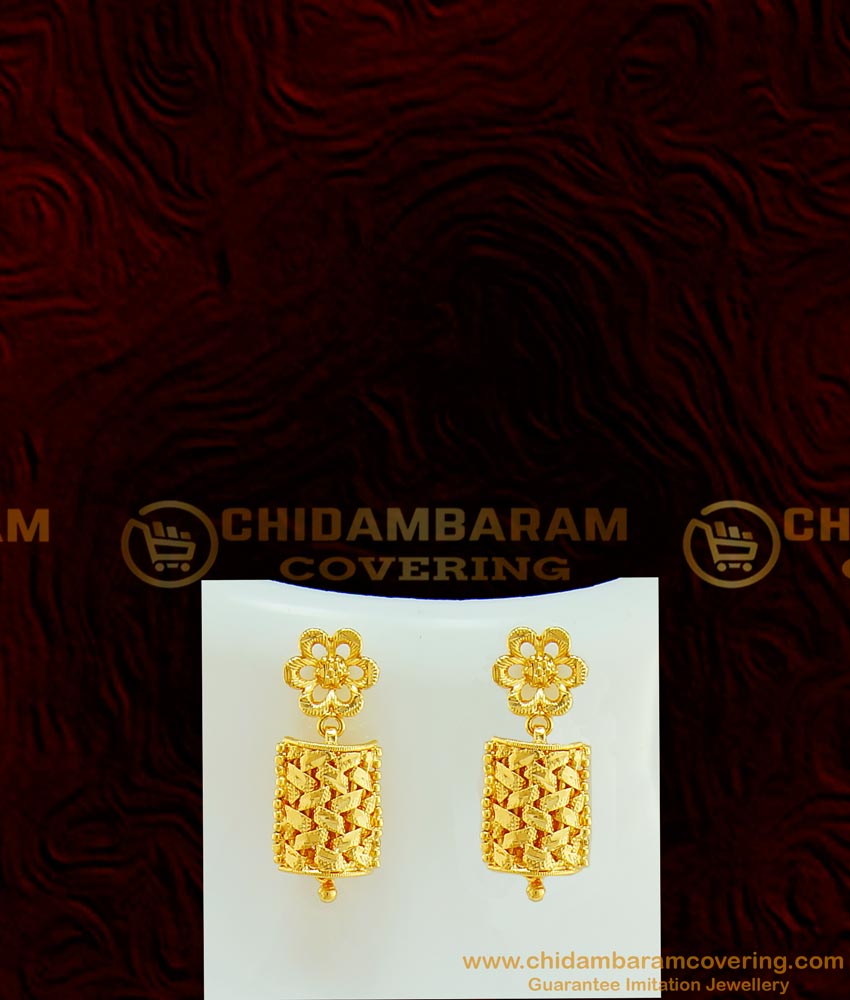 NLC576 - Elegant Pure Gold Plated Gold Design Heavy Party Wear Unique Necklace Set Design Online