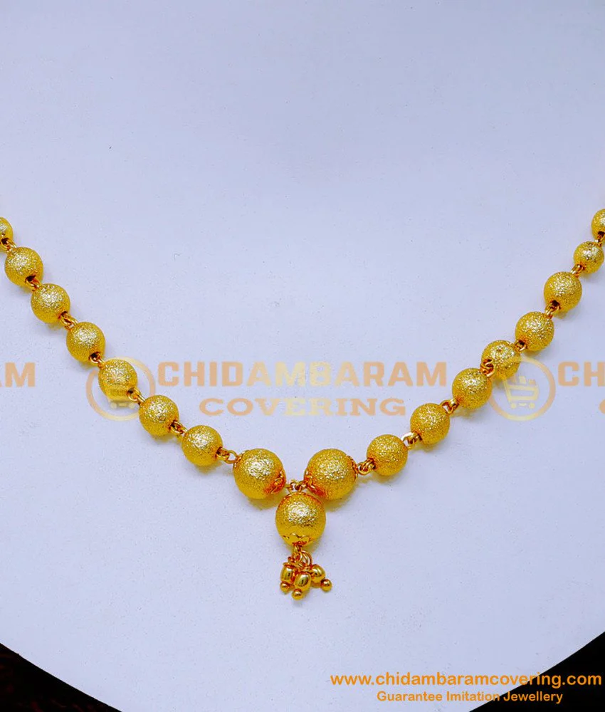 Buy Gold Forming Ball Chain Necklace Gold Designs for Girl