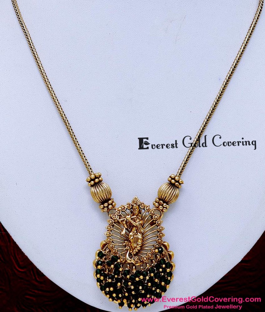 antique necklace long