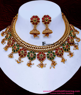 NLC1754 - Premium Quality Antique Jewellery Set for Bridal