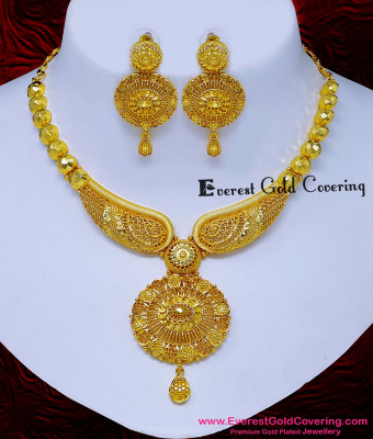 NLC1789 - First Quality Latest Wedding Plain Forming Necklace Design