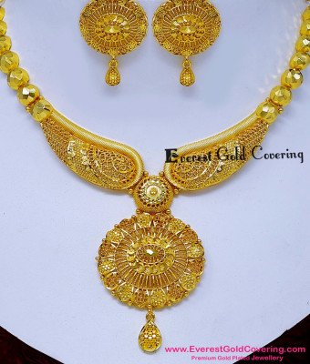 NLC1789 - First Quality Latest Wedding Plain Forming Necklace Design