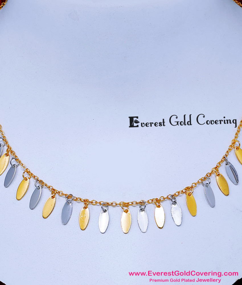rose gold simple necklace for girls