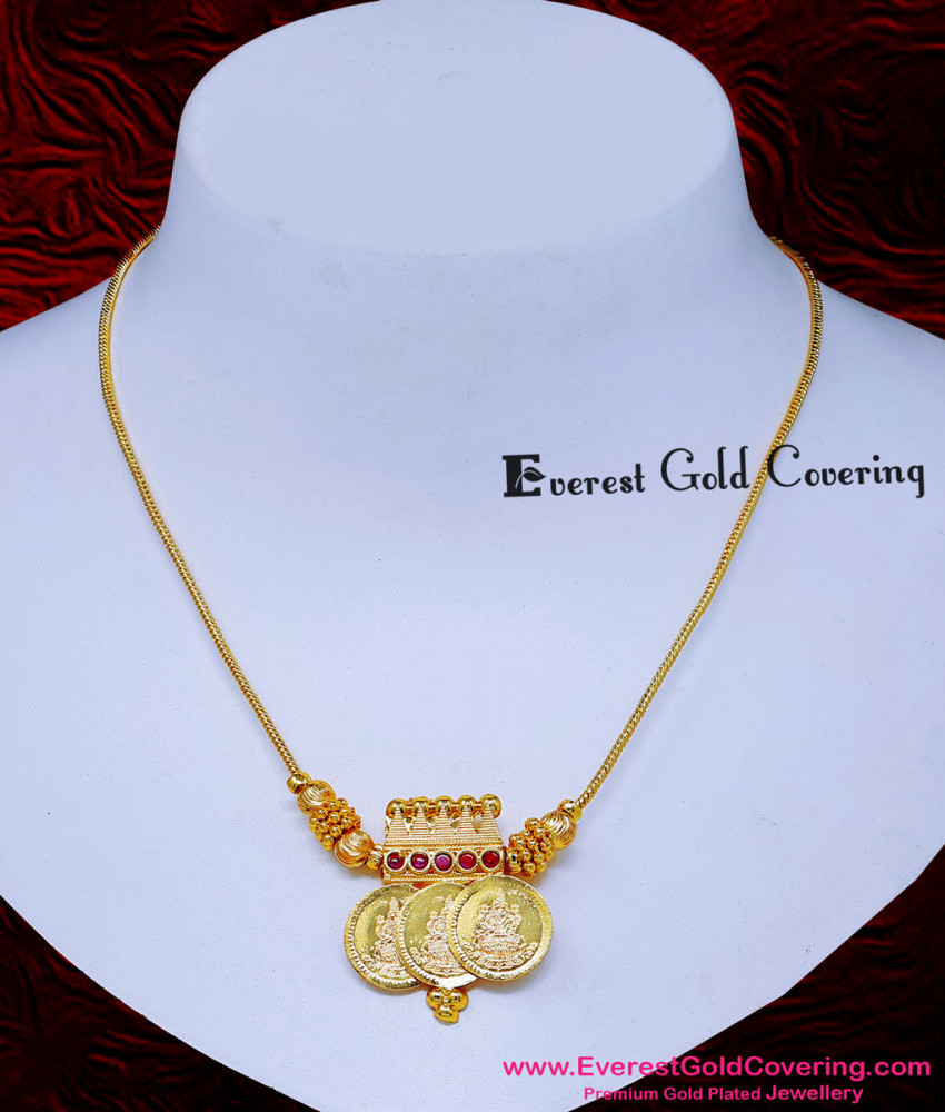simple gold coin necklace designs