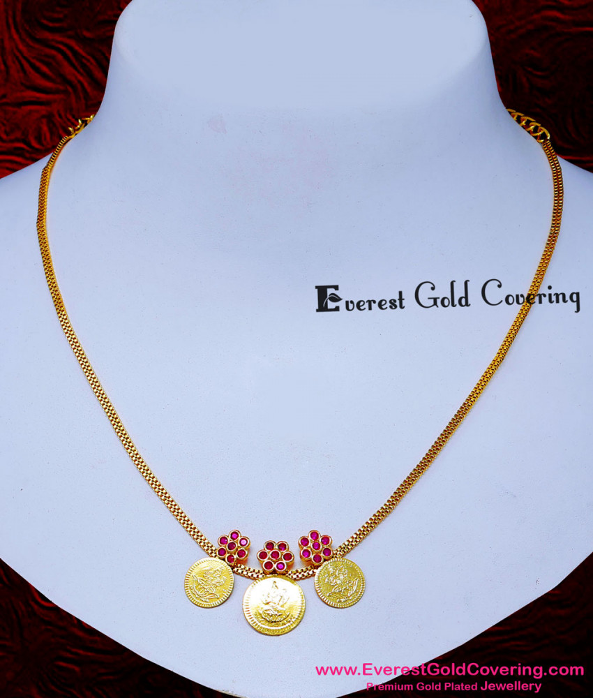 Lakshmi coin necklace design