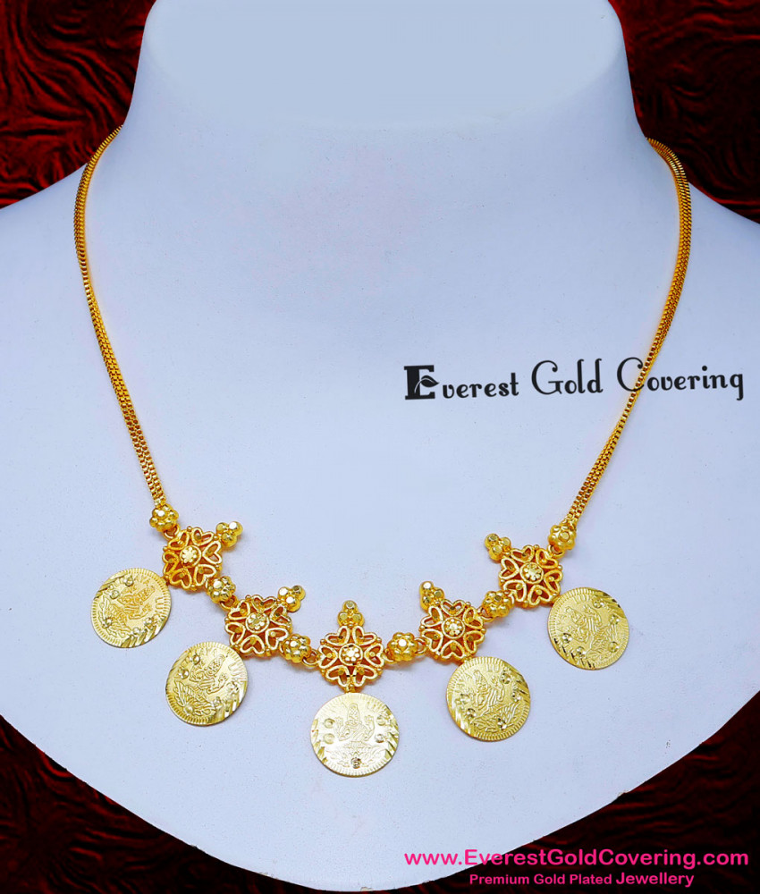 coin pendant simple kasu necklace