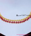 Forming Gold Floral Stone Necklace