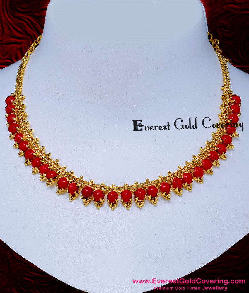 coral beads jewellery designs