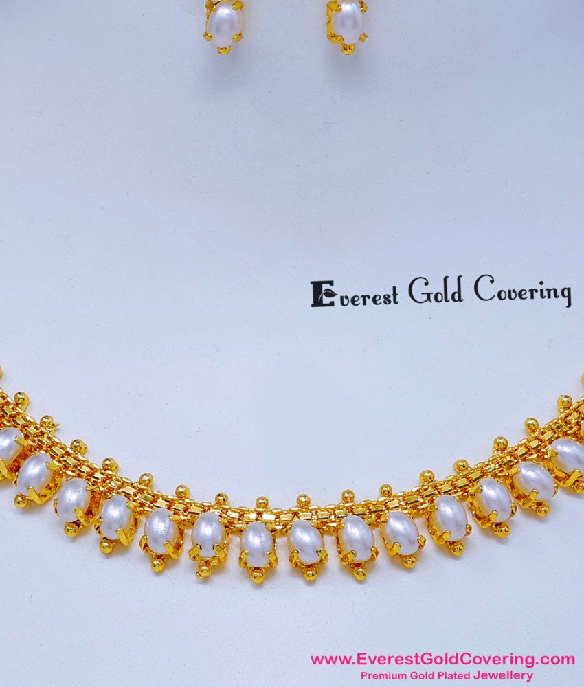 pearl necklace set for wedding