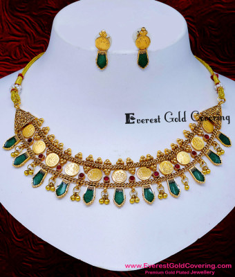 NLC1828 - Trendy Antique Collection Kerala Palakka Necklace Set