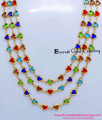 Latest Heart Design Gemstone Multicolor Stone Necklace Premium-quality multicolor necklace