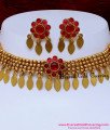 Premium Antique Elakkathali Necklace with Earrings Online Antique elakkathali choker