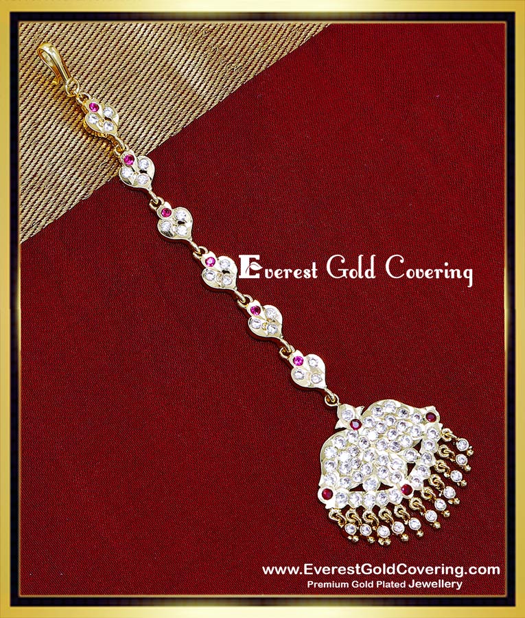 1 gram Gold Maang Tikka price