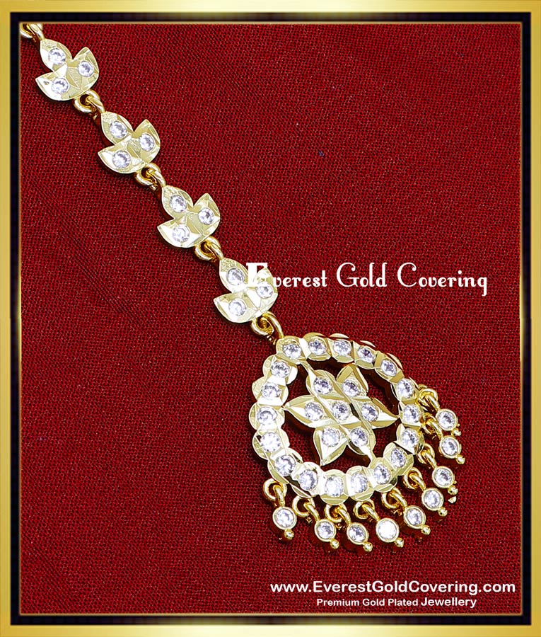bridal gold maang tikka design