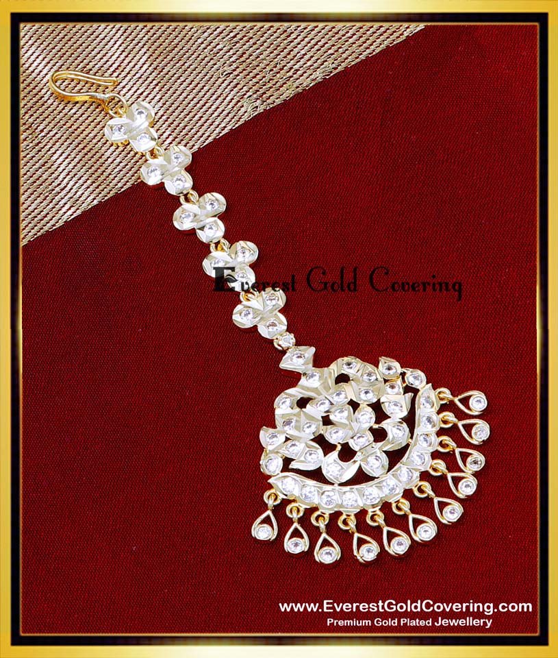 maang tikka, maang tikka gold design, maang tikka for bride, maang tikka gold, gold maang tikka design, small maang tikka, bridal maang tikka, nethichutti, nethichutti gold, nethichutti for bride, white stone maang tikka, nethichutti white stone