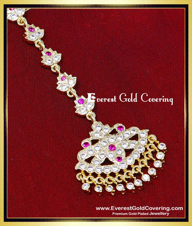 dulhan maang tikka gold