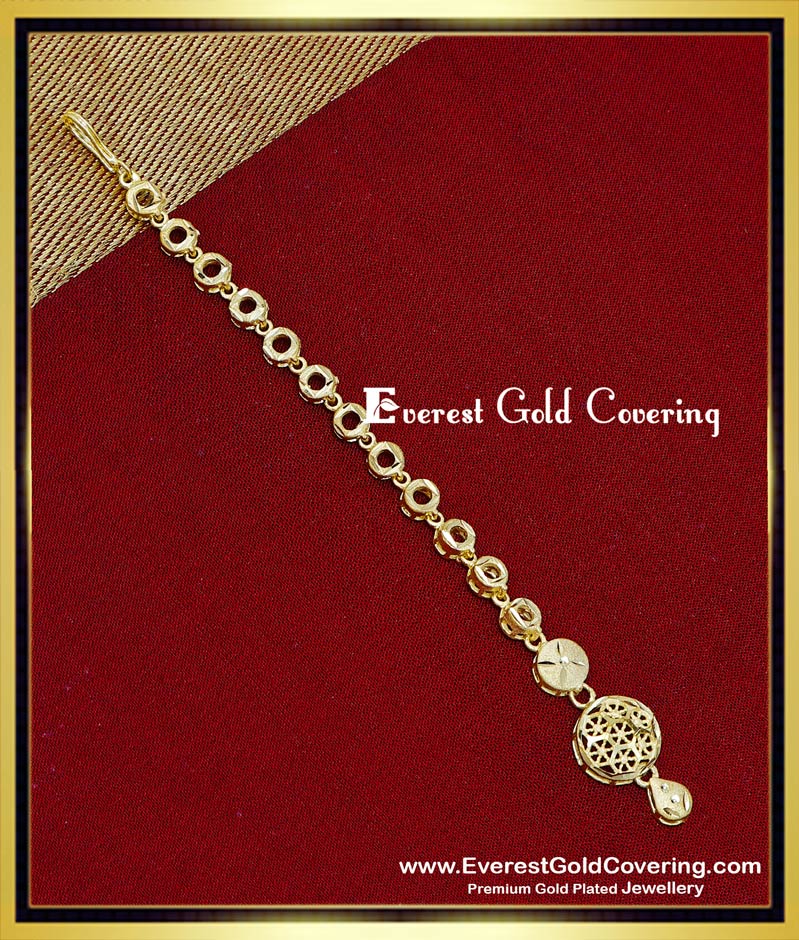 dulhan maang tikka gold