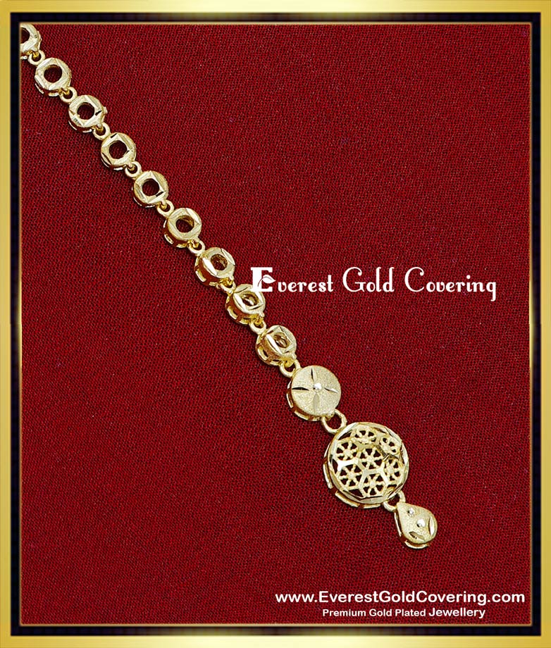 dulhan maang tikka gold