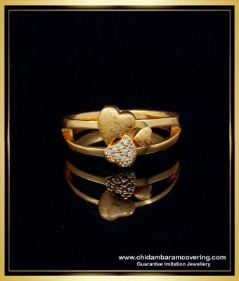 RNG188 - Latest Fashion Ladies Heart Design Finger Ring Buy Online 