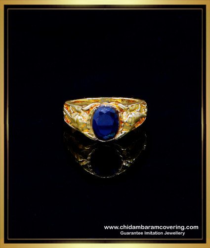 RNG316 - Beautiful Blue Stone Original Impon Finger Ring for Men