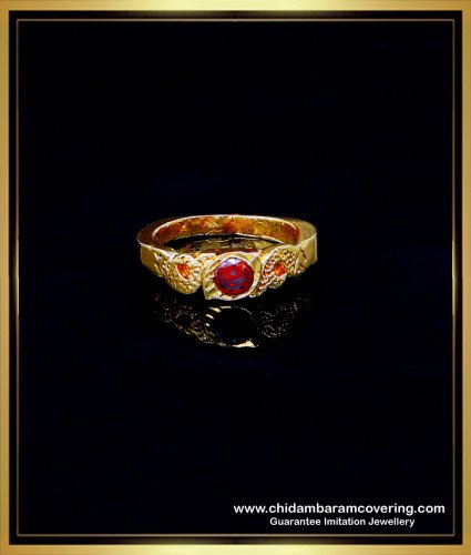 RNG319 - Orange Color Stone Original Impon Finger Ring for Women