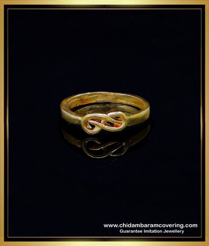 RNG347 - Light Weight Impon Gold Rings Without Stones for Ladies