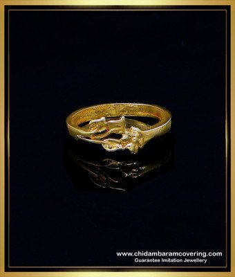 RNG351 - Simple Casting Modern Plain Gold Ring Design for Female 