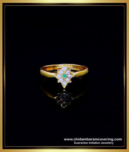 RNG357 - Impon Jewellery Daily Use Gold Ring Designs for Female