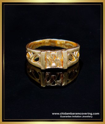 RNG444 - Original Impon Daily Use Gold Om Ring Design for Men