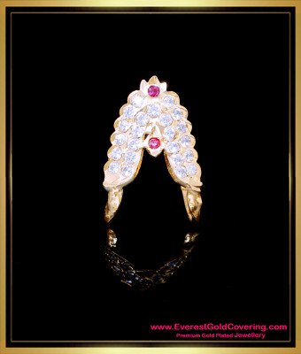 RNG486 - Traditional Impon Gold Design Vangi Model Ring Online