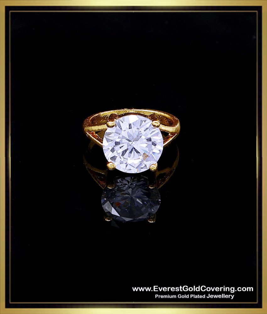 big white stone ring for women