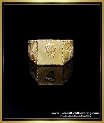 RNG518 - 1 Year Guarantee Gold Plated Fade-Proof Daily Wear Ring for Men
