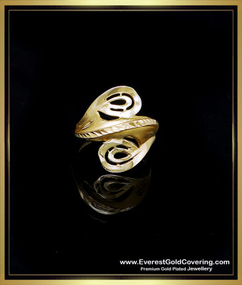 RNG523 - Gold Design Light Weight Forever Shine Never Fade Ring